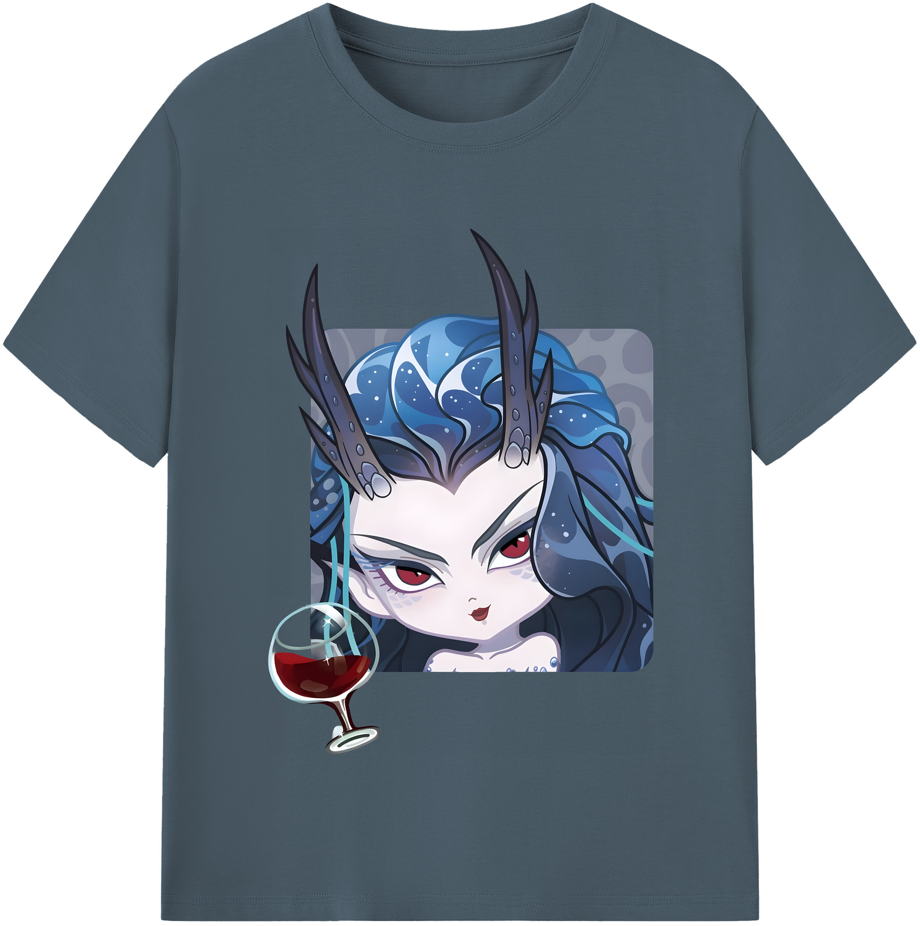 （画像用） Ne Zha 2 ナタ 魔童の大暴れ 綿100％半袖Tシャツ（フロントプリント）